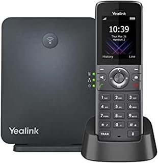 IP-телефон Yealink W73P - беспроводной - проводной - DECT - настенный монтаж - цвет "космический серый", классический серый