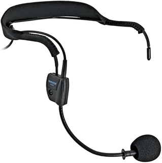 Динамический микрофон-гарнитура Shure WH20 (проводной) — прочный, легкий, обеспечивает надежную фиксацию для активных пользователей микрофонов, преподавателей/музыкантов, 3-контактный штекерный разъем XLR со съемным зажимом для ремня (WH20XLR)
