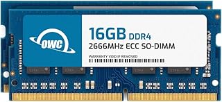 Оперативная память OWC 32 ГБ (2x16 ГБ) DDR4, совместимая с NAS-системами Synology DiskStation DS723+ и DS923+, 2666 МГц PC4-21300 CL19 ECC, небуферизованная SODIMM, 2Rx8, 1,2 В.