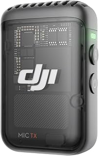 Передатчик DJI Mic 2 (черный), беспроводной микрофон с интеллектуальным шумоподавлением, 14 часов внутренней записи, 6 часов работы от батареи, магнитное крепление, Bluetooth-микрофон, YouTube, видеоблоги.