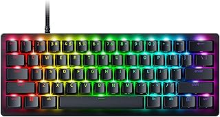 Игровая клавиатура Razer Huntsman V3 Pro Mini 60%: аналоговые и оптические переключатели с функцией быстрого срабатывания и регулируемым моментом нажатия - встроенные настройки - клавиши двойного назначения - колпачки клавиш из PBT-пластика, изготовленные методом двойного литья - черный цвет… (Восстановленная)