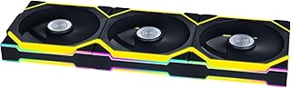 Беспроводной вентилятор Lian Li UNI Fan SL 120 мм ARGB — комплект из трех штук — беспроводной сигнал 2,4 ГГц для управления RGB-подсветкой и вентилятором — настраиваемые световые эффекты — контроллер в комплекте (необходим) — черный (12SL1W3B)