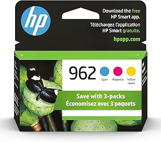 Чернильные картриджи HP 962 голубого, пурпурного и желтого цвета для принтеров HP | Совместимы с принтерами серий: OfficeJet 9010, 9020 | Подходят для программы Instant Ink | 3YP00AN