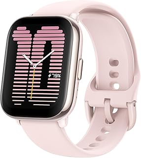 Смарт-часы Amazfit Active 42 мм, фитнес-трекер с ИИ и тренер по сну, GPS, встроенная Amazon Alexa, Bluetooth, 14 дней работы от батареи, более 120 спортивных режимов, Android и iPhone, розовый цвет.