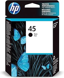 Черный картридж HP 45 | Совместим с некоторыми моделями HP DeskJet, DesignJet, OfficeJet, OfficeJet Pro, PhotoSmart, цветными копировальными аппаратами и факсами | 51645A