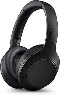 Наушники Philips H8506 с Bluetooth, функцией шумоподавления Pro, поддержкой Hi-Res Audio, 60-часовым временем автономной работы, быстрой зарядкой, легким весом, мягкими амбушюрами, поддержкой Bluetooth Multi-Point и управлением через приложение, черные.