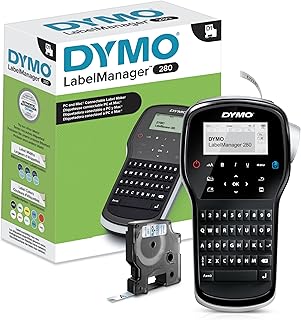 DYMO LabelMaster LabelManager 280 — перезаряжаемый портативный принтер для этикеток с удобными клавишами QWERTY, возможностью подключения к ПК и Mac для организации рабочего пространства дома и в офисе.