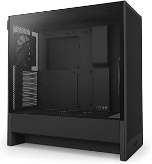 NZXT H5 Flow 2024 — Компактный игровой корпус ATX Mid-Tower — Высокая производительность воздушного потока — 2 вентилятора 120 мм в комплекте — Поддержка радиаторов 360 мм спереди и 240 мм сверху — Система организации кабелей — Закаленное стекло — Черный