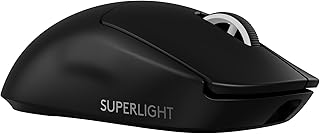 Беспроводная игровая мышь Logitech G PRO X SUPERLIGHT 2, профессиональный вес 60 г, 5 программируемых кнопок, сенсор 44 000 DPI, частота опроса 8 кГц, зарядка через USB-C для ПК/Mac - черная.