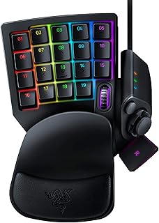 Игровая клавиатура Razer Tartarus V2: механические мембранные переключатели — одноручная клавиатура — 32 программируемые клавиши — настраиваемая RGB-подсветка Chroma — программируемые макросы — функция Snap Tap — черный цвет