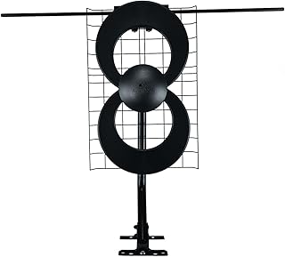 Антенна Antennas Direct ClearStream 2V для внутреннего и наружного использования, UHF, VHF, многонаправленная, дальность действия более 60 миль, 4K, 8K, UHD, NEXTGEN TV – с отражателем, мачта 20 дюймов.