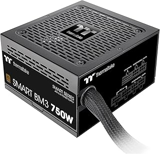 Полумодульный блок питания Thermaltake Smart BM3 750W 80Plus Bronze ATX 3.0 и PCIE 5.0 Ready; японские конденсаторы 105°C/221°F; 5-летняя гарантия; PS-SPD-0750MNFABU-3