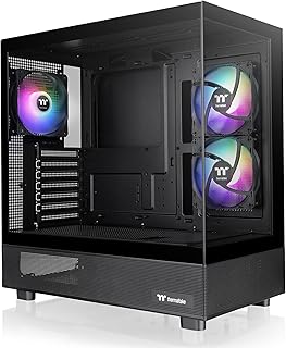 Корпус Thermaltake View 270 Plus TG ARGB Black Mid Tower E-ATX; 3 вентилятора ARGB 120 мм в комплекте; поддержка радиаторов до 360 мм; передняя и боковые панели из двойного закаленного стекла; CA-1Y7-00M1WN-01; 3-летняя гарантия