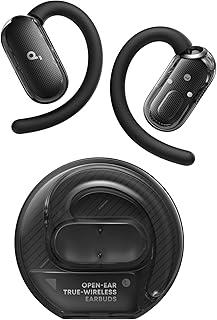Anker Soundcore V40i, наушники открытого типа, кристально чистый звук, чехол без крышки, 4 регулируемых положения для любого размера уха, насыщенные басы, защита от воды и пыли IP55, 21 час воспроизведения, четкие звонки с использованием ИИ, Bluetooth 5.4, управление через приложение.