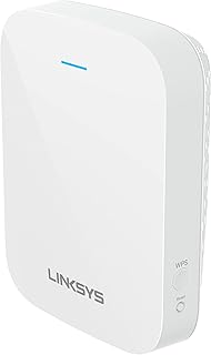 Усилитель Wi-Fi Linksys, двухдиапазонный усилитель Wi-Fi 6, интернет-ретранслятор, зона покрытия 2000 кв. футов, скорость до 1,8 Гбит/с (AX1800) - RE7310