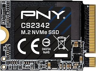 PNY CS2342 1TB Gen4 PCIe NVMe M.2 2230 3D NAND SSD – до 7300/6000 МБ/с – модернизация ПК/ноутбука/игровой техники – идеально подходит для Steam Deck, ASUS ROG Ally, MSI Claw – внутренний твердотельный накопитель M230CS2342-1TB-TB