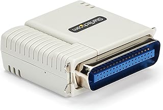 Сервер печати StarTech.com Ethernet-Parallel Network Print Server, LAN 10/100 Мбит/с, WebUI, адаптер Ethernet Printer Server Adapter от Centronics, TAA