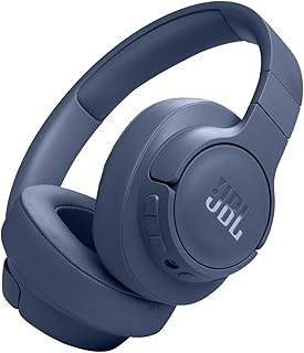 JBL Tune 770NC — беспроводные накладные наушники с адаптивным шумоподавлением и функцией Smart Ambient, Bluetooth 5.3, до 70 часов автономной работы с быстрой зарядкой, легкая, удобная и складная конструкция (синие).