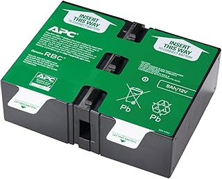 Сменный аккумулятор для ИБП APC, APCRBC124, подходит для моделей ИБП APC BR1500G, BX1500M, BR1300G, SMC1000-2U, SMC1000-2UC, BR1500GI, BX1500G, SMC1000-2U, SMC1000-2UC и некоторых других.
