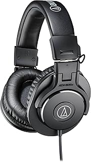 Профессиональные студийные мониторные наушники Audio-Technica ATH-M30x, черные.