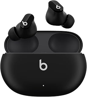Наушники Beats Studio Buds — беспроводные наушники с шумоподавлением — совместимы с Apple и Android, имеют встроенный микрофон, степень защиты IPX4, влагостойкие, Bluetooth класса 1 — черные.