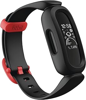 Фитнес-трекер Fitbit Ace 3 для детей от 6 лет, один размер, черный/красный.