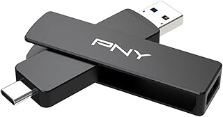 Флеш-накопитель PNY Duo Link V3 1 ТБ с интерфейсами USB 3.2 Gen 2 Type-C и Type-A OTG, обеспечивающий сверхвысокую скорость чтения/записи 1000/800 МБ/с. Совместим со смартфонами, планшетами, ноутбуками и настольными компьютерами.