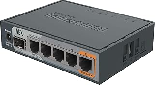 Маршрутизатор MikroTik hEX S Gigabit Ethernet с портом SFP (RB760iGS)