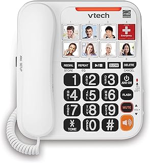 Автоответчик VTECH SN1127 с усилителем сигнала. 8-позиционный фотонабор номера, громкость звонка 90 дБ, большие высококонтрастные кнопки, усилитель звука (+40 дБ), визуальный звонок. Идеально подходит для пожилых людей, людей с нарушениями зрения и слуха.
