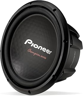 PIONEER TS-A301D4 — Мощный 12-дюймовый сабвуфер, пиковая мощность 1600 Вт, двойная звуковая катушка 4 Ом для мощных басов.
