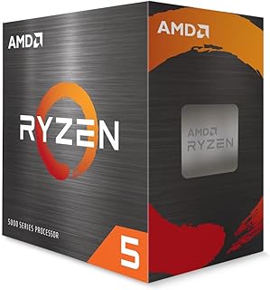 Разблокированный настольный процессор AMD Ryzen 5 5500 с 6 ядрами и 12 потоками, оснащенный кулером Wraith Stealth.