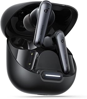 Беспроводные наушники Soundcore by Anker Liberty 4 NC, шумоподавление 98,5%, адаптивное шумоподавление в зависимости от типа наушников и окружающей среды, звук высокого разрешения, 50 часов работы от батареи, беспроводная зарядка, Bluetooth 5.3