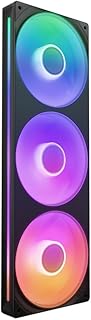 NZXT F360 RGB Core — 360-мм однокорпусный вентиляторный блок с 3 x 120-мм RGB вентиляторами — Регулировка скорости и подсветки — Высокое статическое давление и воздушный поток — Гидродинамические подшипники — 8 светодиодов aRGB на каждый вентилятор — Черный