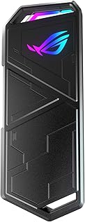 Внешний портативный корпус-адаптер для ASUS ROG STRIX Arion M.2 NVMe SSD из алюминиевого сплава, USB 3.2 Gen 2 Type-C (10 Гбит/с), кабели USB-C — C и USB-C — A, подходит для PCIe 2280/2260/2242/2230 M Key/B+M Key