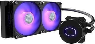 CoolerMaster MasterLiquid ML240L RGB V2, система жидкостного охлаждения процессора с замкнутым контуром, двухкамерный насос Gen3, радиатор 240 мм, SickleFlow 120 PWM ARGB, AMD Ryzen AM5/AM4, Intel LGA1700/1200 (MLW-D24M-A18PC-R2)