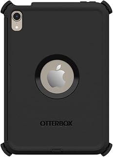 Чехол OtterBox Defender Series для iPad mini (A17) и iPad mini (6-го поколения) — черный, прочный, долговечный, многослойная защита.