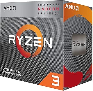 Разблокированный 4-ядерный настольный процессор AMD Ryzen 3 3200G с графическим процессором Radeon.