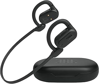 JBL SoundGear Sense — беспроводные наушники открытого типа с технологией OpenSound, защитой от брызг и пыли, 4 микрофона для четких и ясных звонков, до 24 часов автономной работы и быстрой зарядкой (черные).
