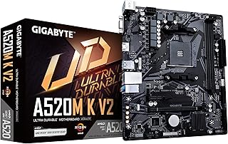 GIGABYTE A520M K V2 (REV. 1.0) ЧИПСЕТ AMD A520 AM4, MATX, DDR4 - A520M K V2 1.0 MAE Card
