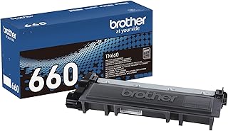 Оригинальный картридж Brother с тонером повышенной емкости, TN660, сменный черный тонер, ресурс до 2600 страниц, картридж для пополнения запасов Amazon Dash, черный, 1 упаковка