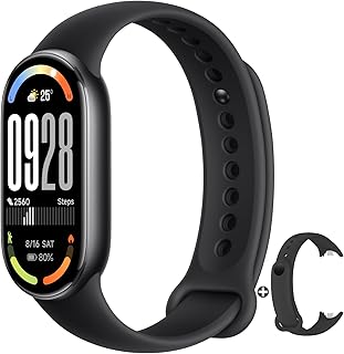Фитнес-браслет XIAOMI Mi Smart Band 10 (2025) — 1,72-дюймовый AMOLED-дисплей | 21 день автономной работы | Сенсорный экран, многофункциональный спортивный трекер, отслеживание активности, пульсометр | Bluetooth 5.4 — Цвет: Полуночный черный