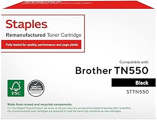 Восстановленный тонер-картридж STAPLES для принтера Brother TN-550 (черный)