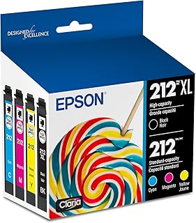 Комплект из двух картриджей EPSON 212 Claria Ink: черный и стандартный цветной (T212XL-BCS). Совместим с моделями WorkForce WF-2830, WF-2850, Expression XP-4100 и XP-4105.