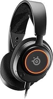 Новая игровая гарнитура SteelSeries Arctis Nova 3 для различных платформ — фирменный звук Arctis — микрофон ClearCast Gen 2 — для ПК, PS5/PS4, Xbox Series X|S, Switch, мобильных устройств, черная.