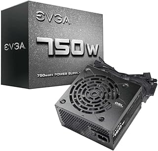 Блок питания EVGA 750 N1, 750 Вт, 2 года гарантии, артикул 100-N1-0750-L1.