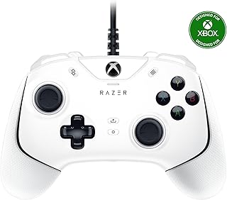 Проводной игровой контроллер Razer Wolverine V2 для Xbox Series X|S, Xbox One, PC: переназначаемые кнопки на передней панели, механические тактильные кнопки и крестовина, триггерные переключатели, белый цвет.