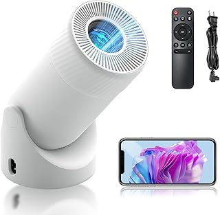 Мини-проектор AOC с Wi-Fi и Bluetooth, интеллектуальный проектор с поддержкой Full HD 4K, поворотом на 180°, яркостью 220 ANSI, мощностью 8000 люмен, вертикальной автоматической коррекцией трапецеидальных искажений, короткофокусный проектор для подключения телефона.