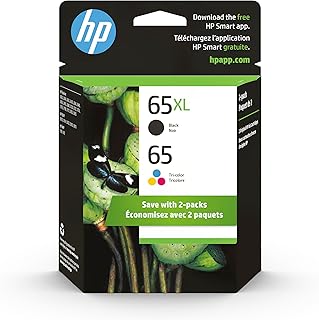 Оригинальные черные картриджи HP 65 Tri-Color / 65XL (2 шт.) | Подходят для принтеров AMP 100 Series, DeskJet 2600, 3700 Series, Envy 5000 Series | Подходят для программы Instant Ink | 6ZD95AN
