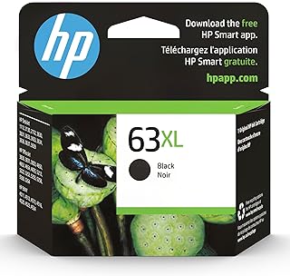 Черный картридж HP 63XL с увеличенным ресурсом | Совместим с принтерами HP DeskJet серий 1112, 2130, 3630; HP ENVY серий 4510, 4520; HP OfficeJet серий 3830, 4650, 5200 | Подходит для программы Instant Ink | F6U64AN