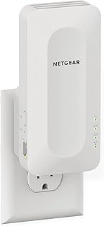 Усилитель сигнала Wi-Fi Mesh NETGEAR 6 (EAX15) — расширяет зону покрытия до 1500 кв. футов и позволяет подключать более 20 устройств благодаря двухдиапазонному усилителю и ретранслятору беспроводного сигнала AX1800 (скорость до 1,8 Гбит/с), защите WPA3 и функции интеллектуального роуминга.